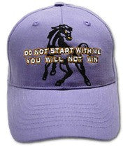 “You Will Not Win” Western Cap – Violet