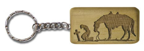 “Praying Cowboy” Western Key Chain