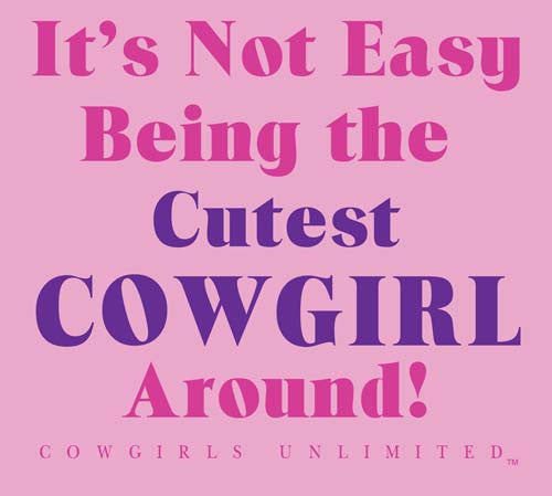 “Cutest Cowgirl Around” Western Kids T-Shirt