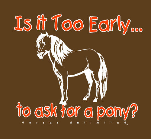 “Ask For a Pony” Western Kids T-Shirt