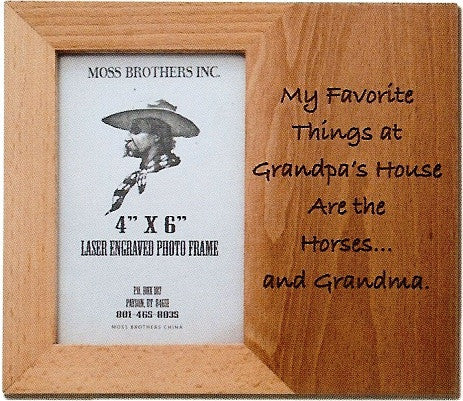 “Favorite” Laser Engraved Western Picture Frame