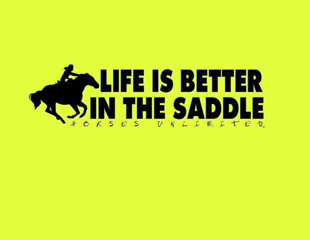 “In the Saddle” Horses Unlimited T-Shirt