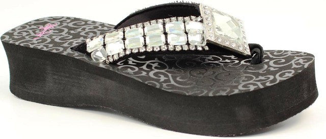 “Mandi” Ladies’ Western Flip-Flops by Blazin’ Roxx – Size 7