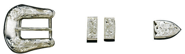 3/4-Inch 4-pc. Silver Buckle Set