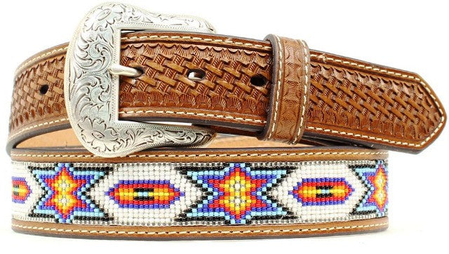 Men’s Western Beaded Belt 1-1/2″ Wide