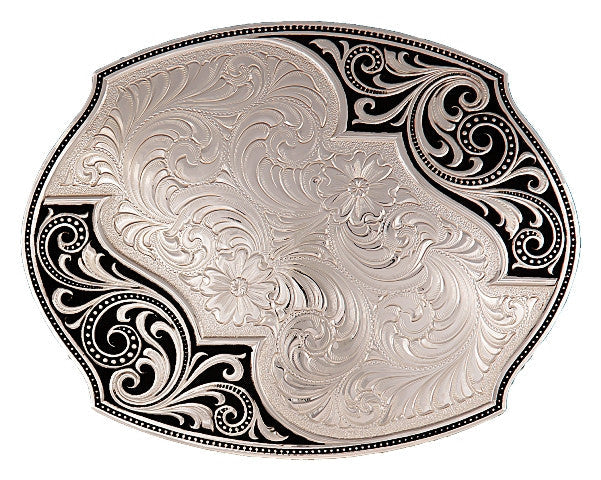 Western Lace Whisper Flourish Belt Buckle