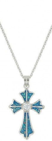 River of Lights Pond of Faith Cross Necklace