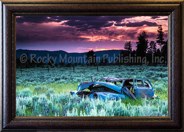 “Seen Better Days” Western Framed Canvas Print