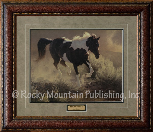 “Spring Mare” Western Framed & Matted Horse Print