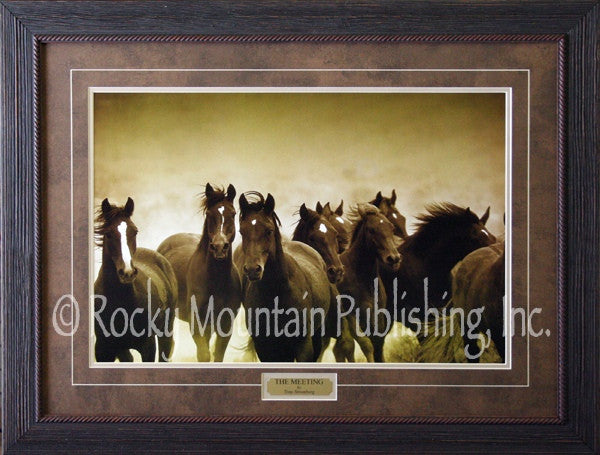 “The Meeting” Western Framed & Matted Print (22″ x 30″)