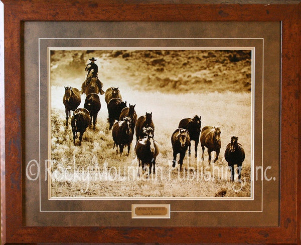 “Moving to Fresh Feed” Western Framed & Matted Print