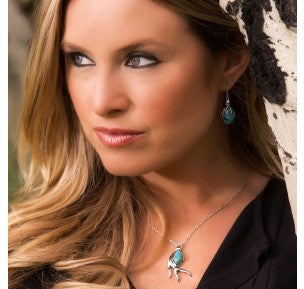 Sterling Lane Hidden Treasure Turquoise Necklace