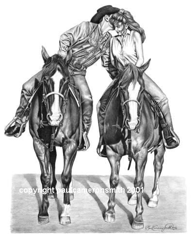 “Sweet Talk” Limited Edition Print “His Better Half” Limited Edition Print “Mending Fences” Limited Edition Print by Paul Cameron Smith 16″ x 20″