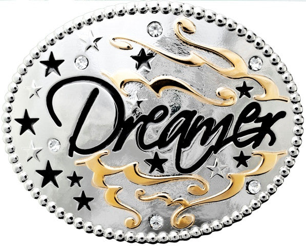 “Dreamer” Western Oval Belt Buckle