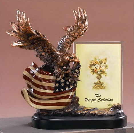 Patriotic Flying Eagle Sculpture/Picture Frame