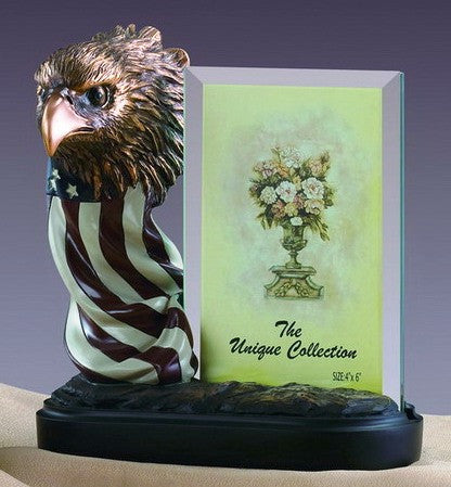 Patriotic Eagle Sculpture/Picture Frame – 4″ x 6″