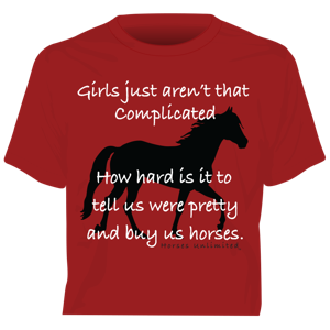 “Complicated” Horses Unlimited Western T-Shirt