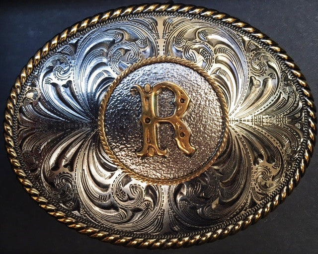 Western “Initial” Belt Buckle