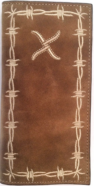 Twisted-X Distressed Brown Rodeo Wallet