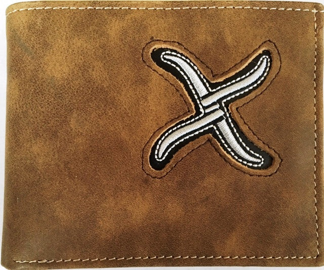 Twisted-X Soft Distressed Brown Bi-Fold Wallet