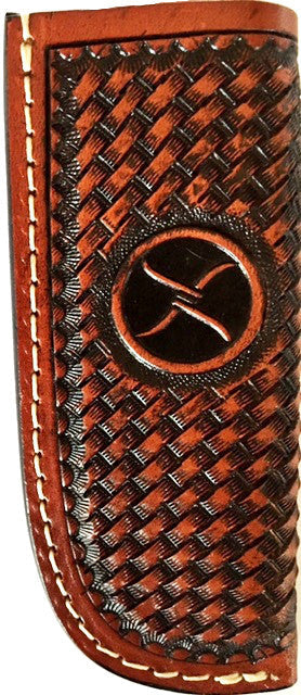 Twisted-X Western Basketweave Knife Sheath