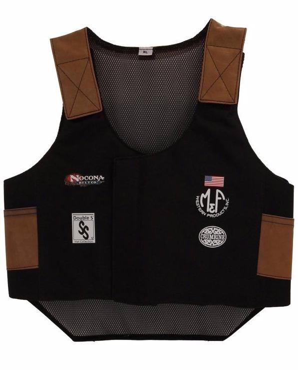 Youth Bull Rider’s Vest – Black